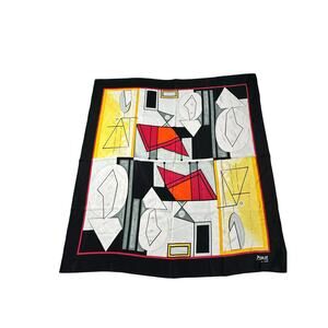 Picasso Silk Abstract Print Scarf Multicolor